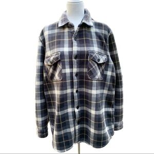 Freedom Foundry XL Sherpa Flannel Jacket  Grunge